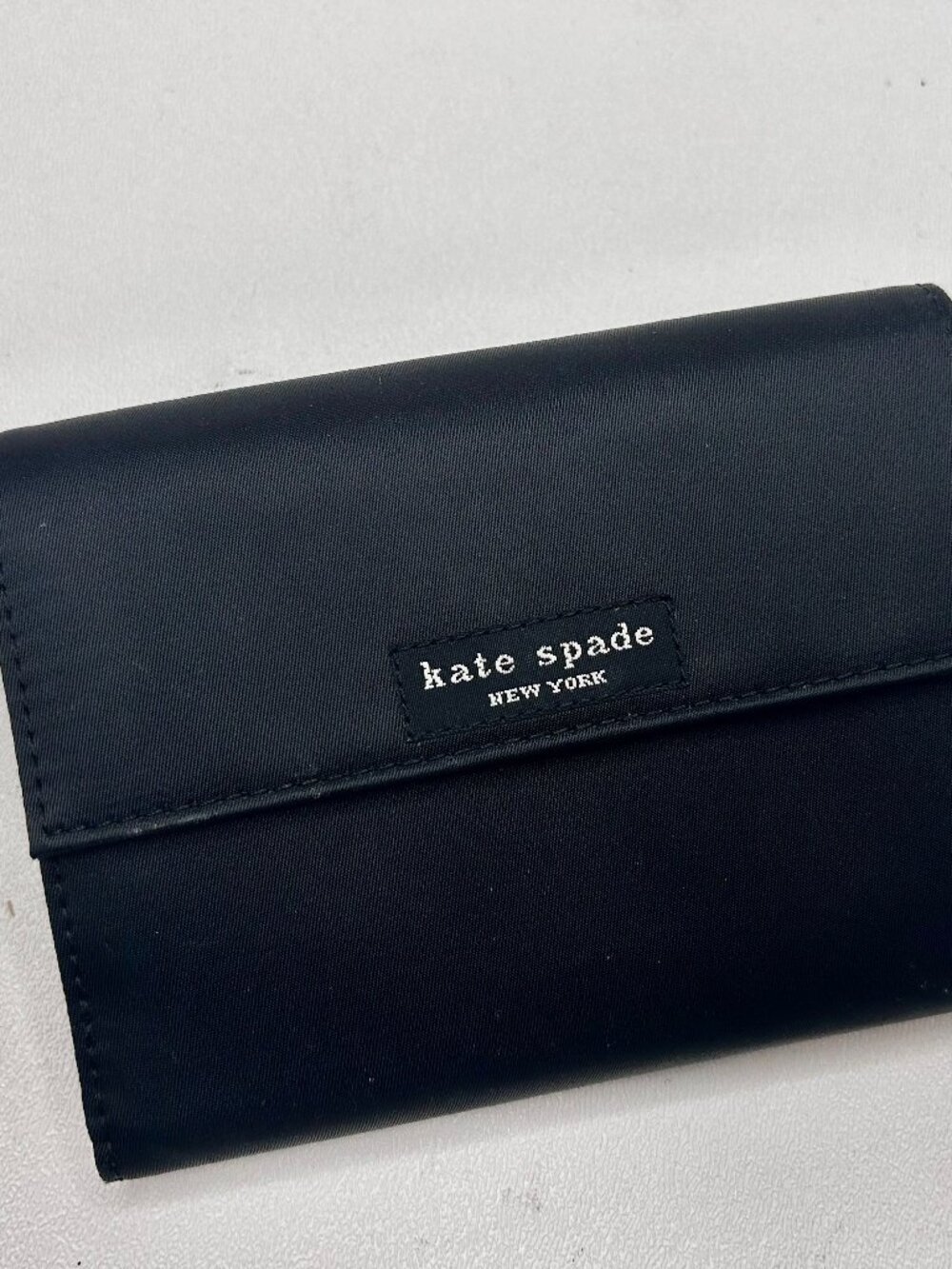 KATE SPADE Black Nylon 5.5" x 4" Wallet Bi-Fold